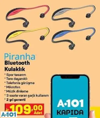 PİRANHA BLUETOOTH SPOR KULAKLIK